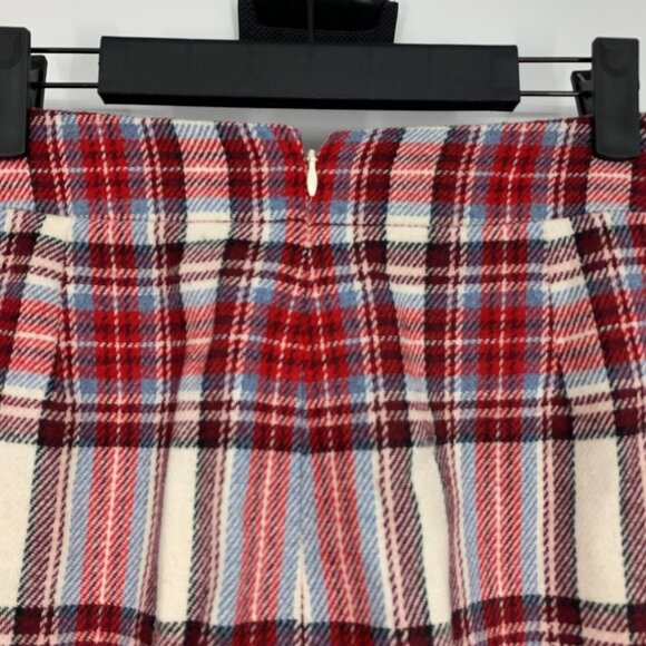 J.Crew Nello Gori Skirt Plaid Wool Blend Pleated Mini Lined - Picture 11 of 11